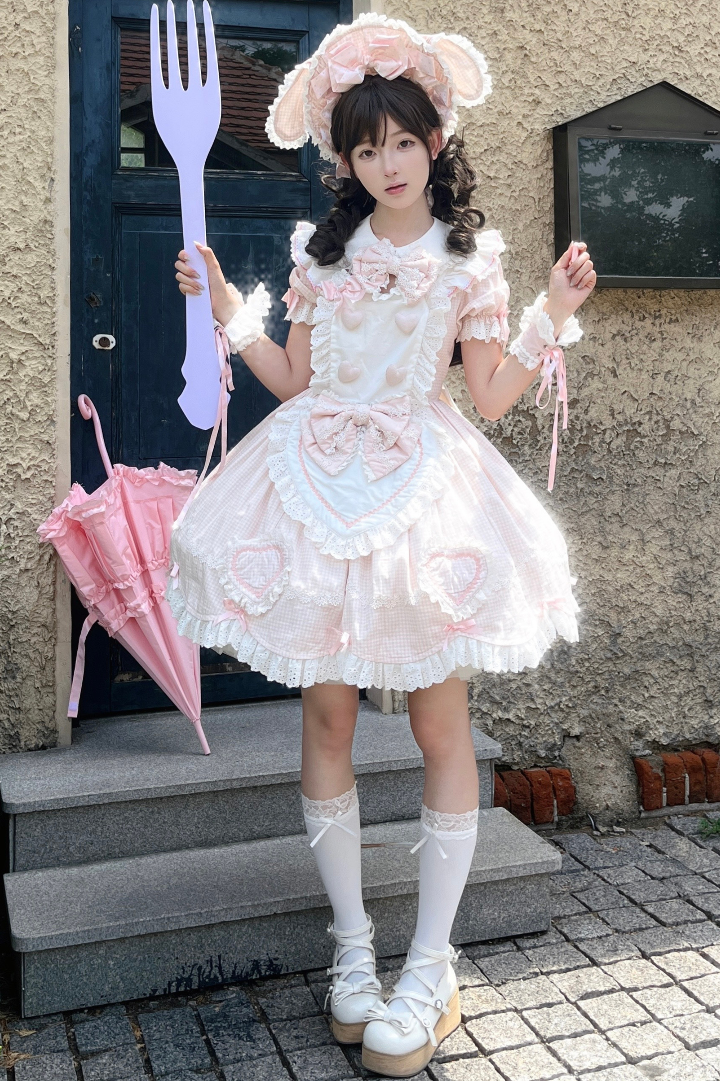 キュートシュガーメイドロリータドレス