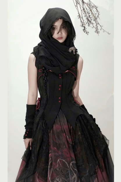 [Deadline for reservations: February 26th] Red Dragon x Black Dragon x Purple Snake Lolita China Gothic Setup