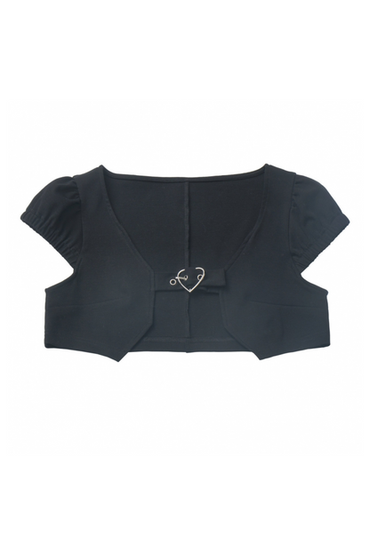 ヴィンテージショートカーディガン＋レースホルターネックトップス＋スカート