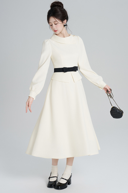 エレガントアプリコットウインタードレス