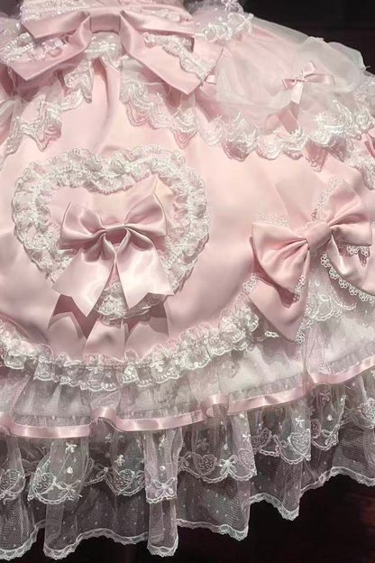 Sweetheart Lolita Dress + Ribbon + Veil