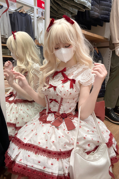 ローズスイートピュアプリンセスドレス+シアーインナー