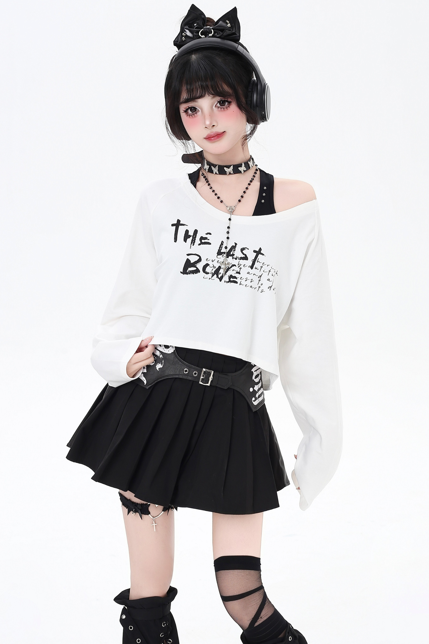 オフショルダークールツーピーストップス