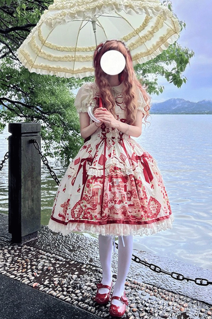 ストロベリードールロリータドレス