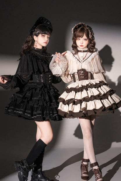 【予約商品】ロリータシャツ+フィッシュボーンスカート