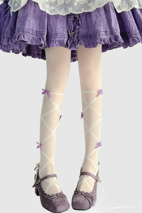 リボンピュアパールシアータイツ