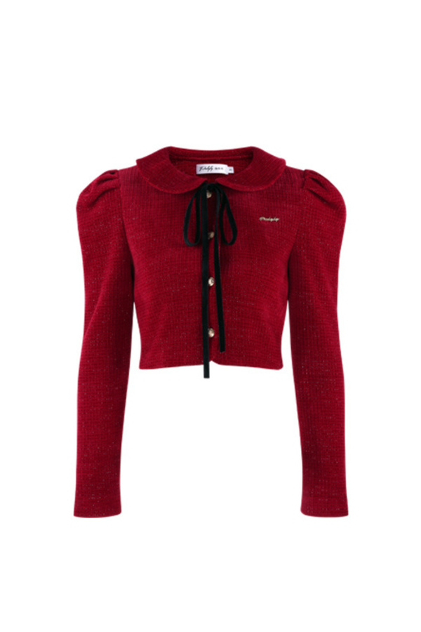 フレンチラメニットトップス+マーメイドスカート