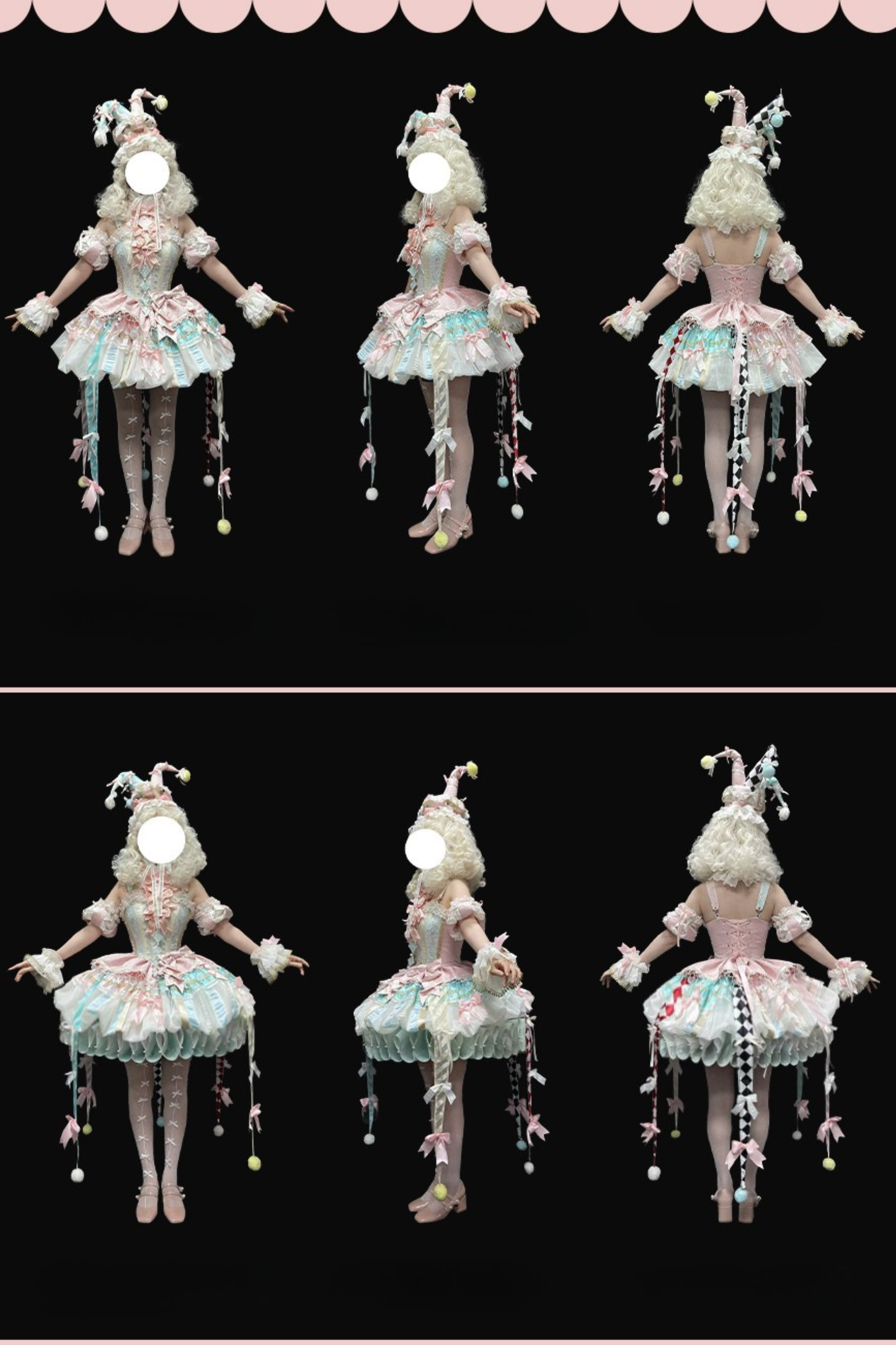 【12月26日予約締切】サーカスシリーズファンフェアキャンディカラーロリータピエロドレス＋フルセットA/B