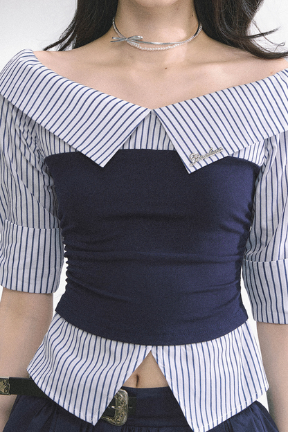 French American Stripe Tops