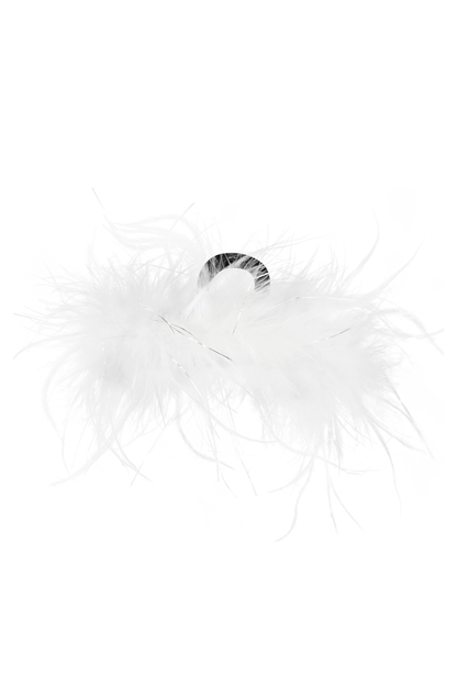 Sweet Love Pink Ribbon Earrings + Feather Hair Clips