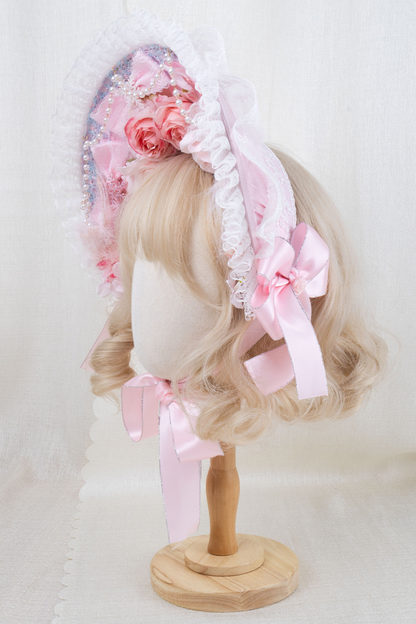 ローズティーパーティーロリータボンネット