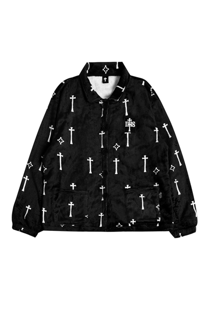 ゴシッククロスフランネルナイトガウンコート+ルーズパンツ+ジャケット