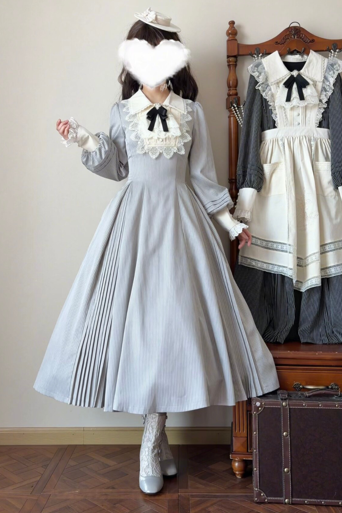 레트로 로리타 원피스 + 앞치마