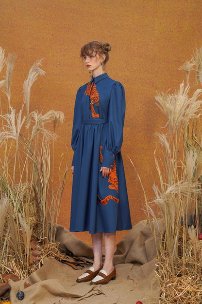 フレンチヴィンテージタイガーワンピース