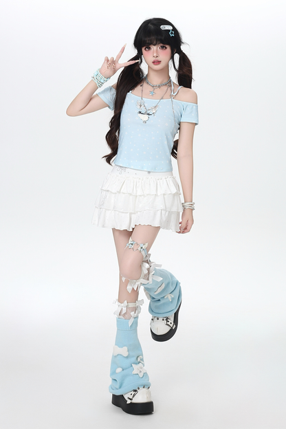 Angel Wings Off-Shoulder Top