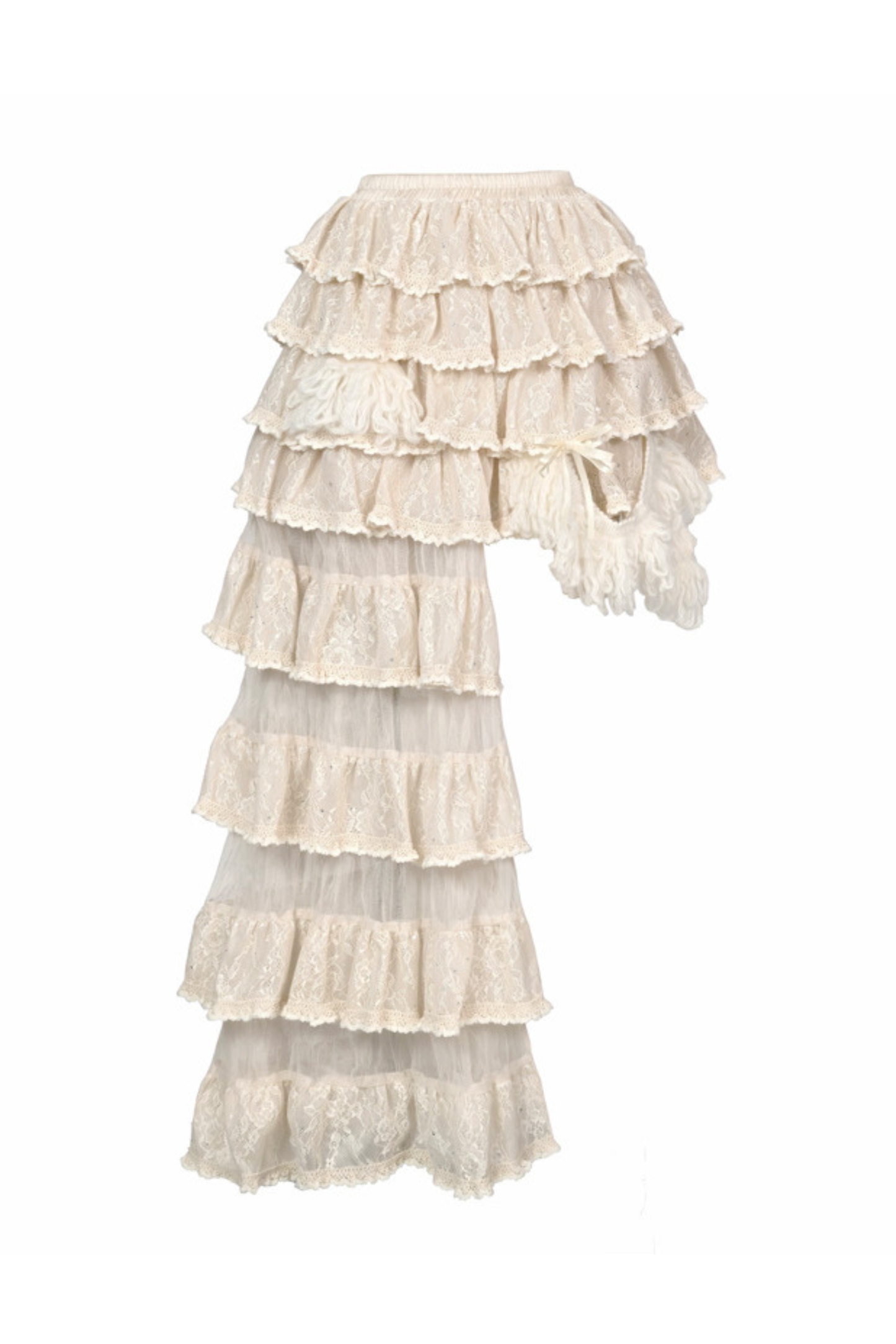 ナイトパーティーゴシックレースケーキアシメスカート