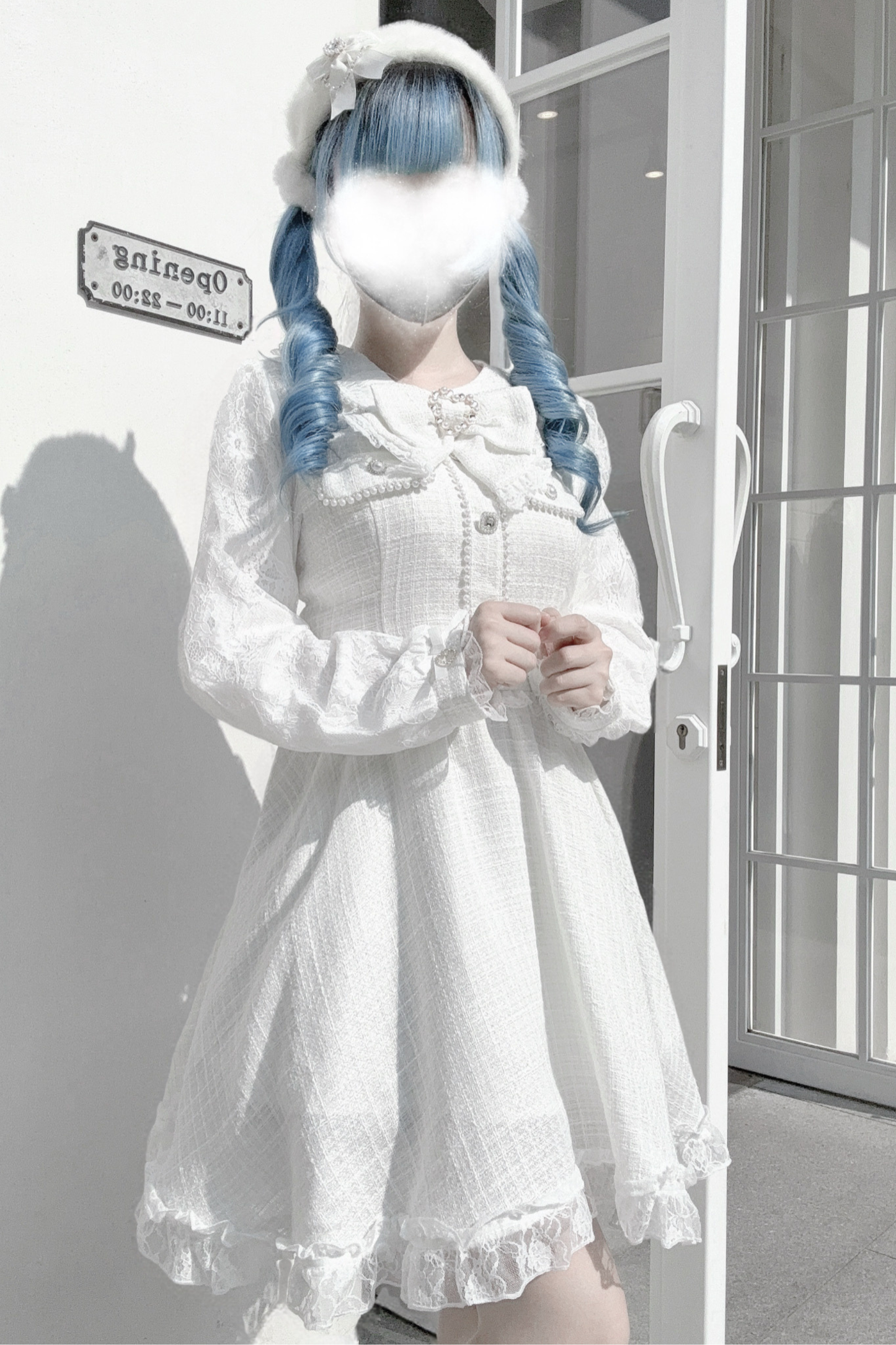 Doll World Ribbon Tweed Dress