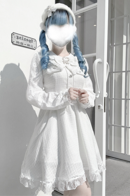 Doll World Ribbon Tweed Dress