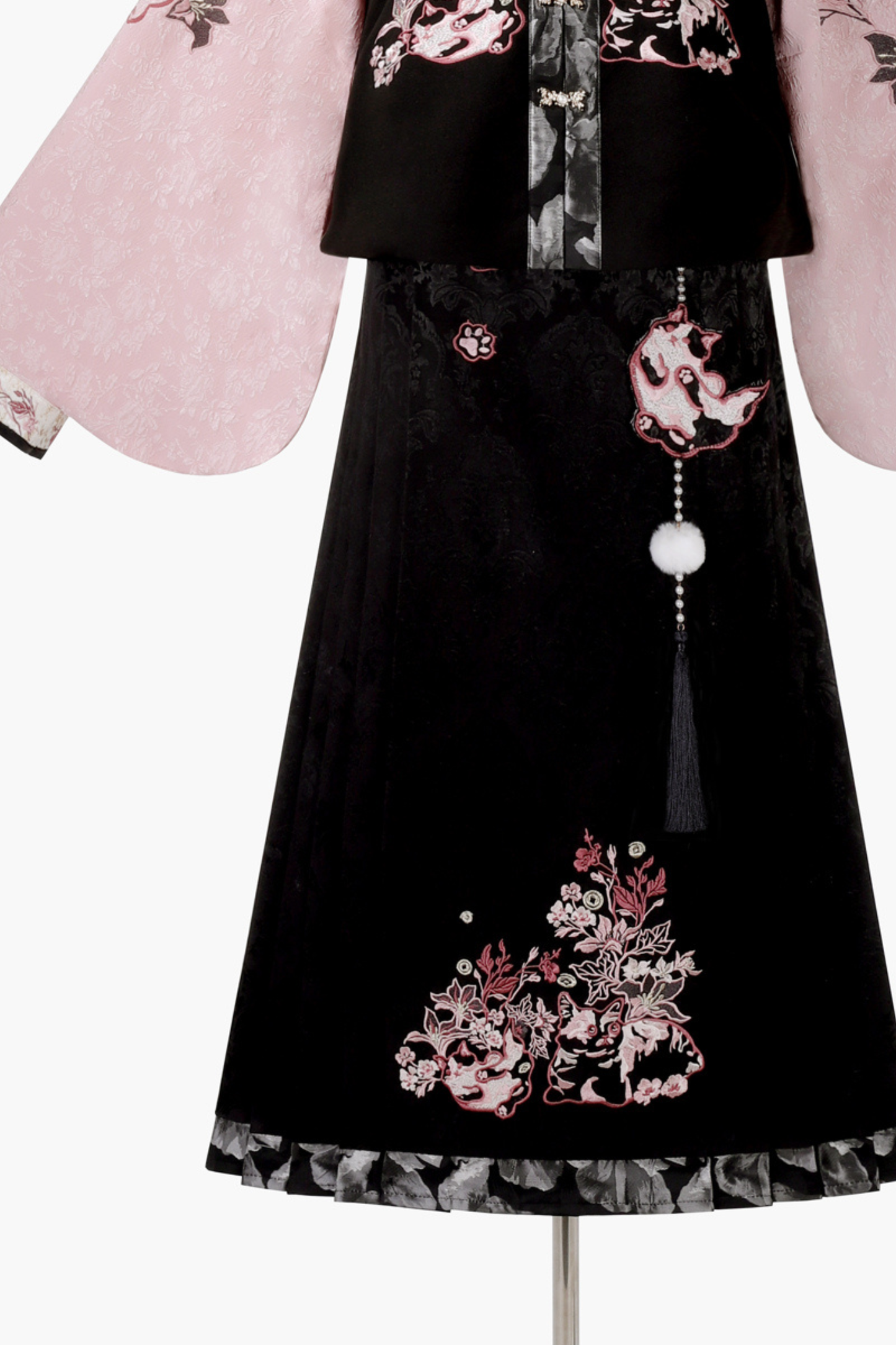 Dark Powder China Vest + Collar + Skirt