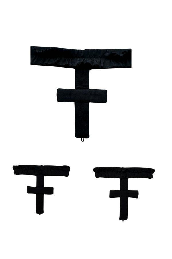 ゴシッククロスニットトップス