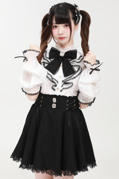 Mass Production Mine Beaded Sleeve Shirt