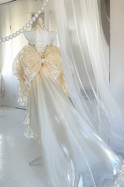 パーフェクトチューブトップ+フリルスカート+リボンテール+パニエ