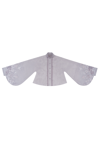 チャイナスタンドカラージャケット+サスペンダードレス+ヘアバンド