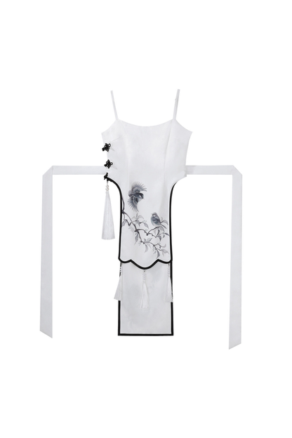 チャイナトップス+スカート+キャミソールドレス+レッグウォーマー