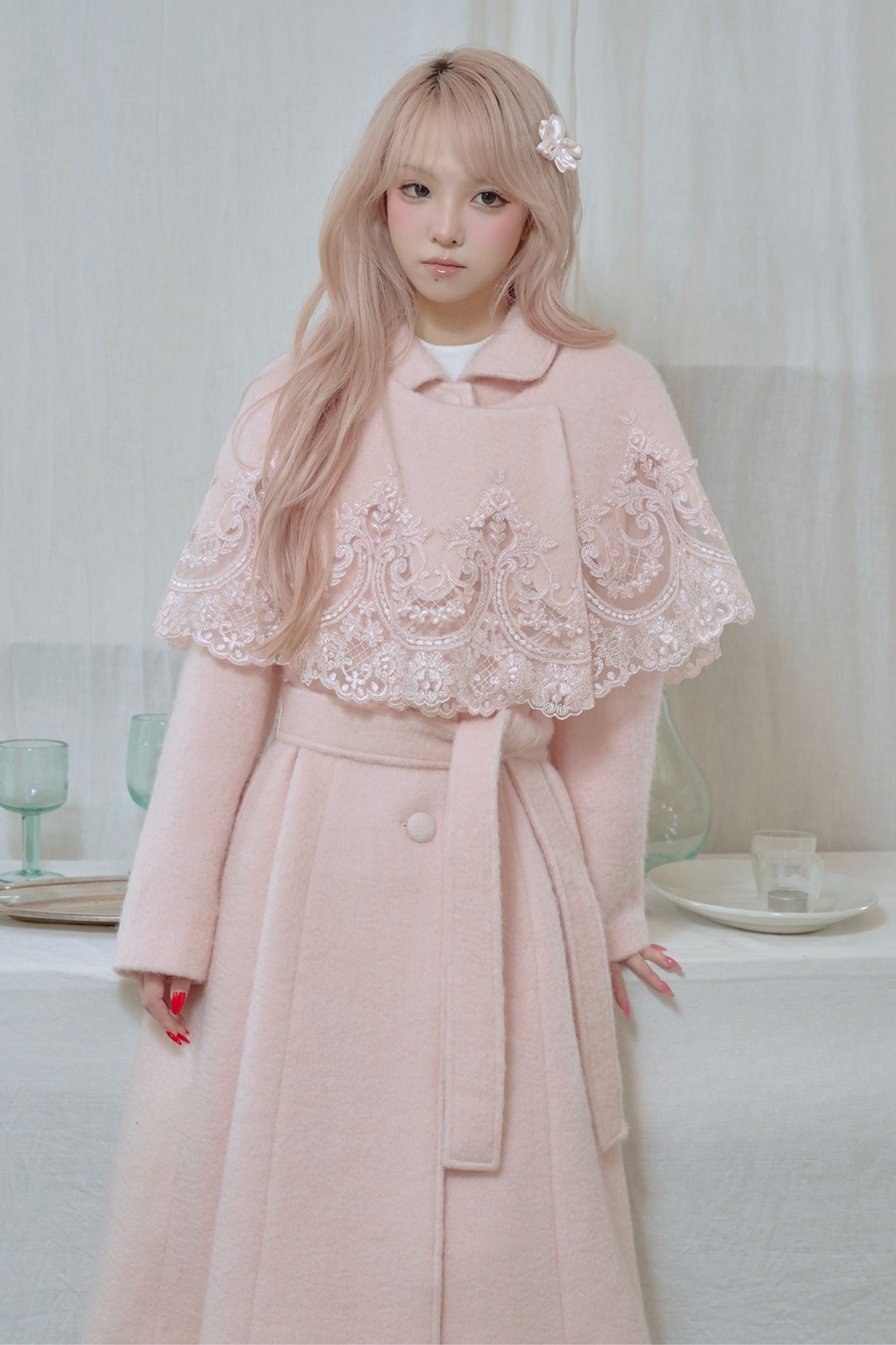 スイートレースケープロングコート