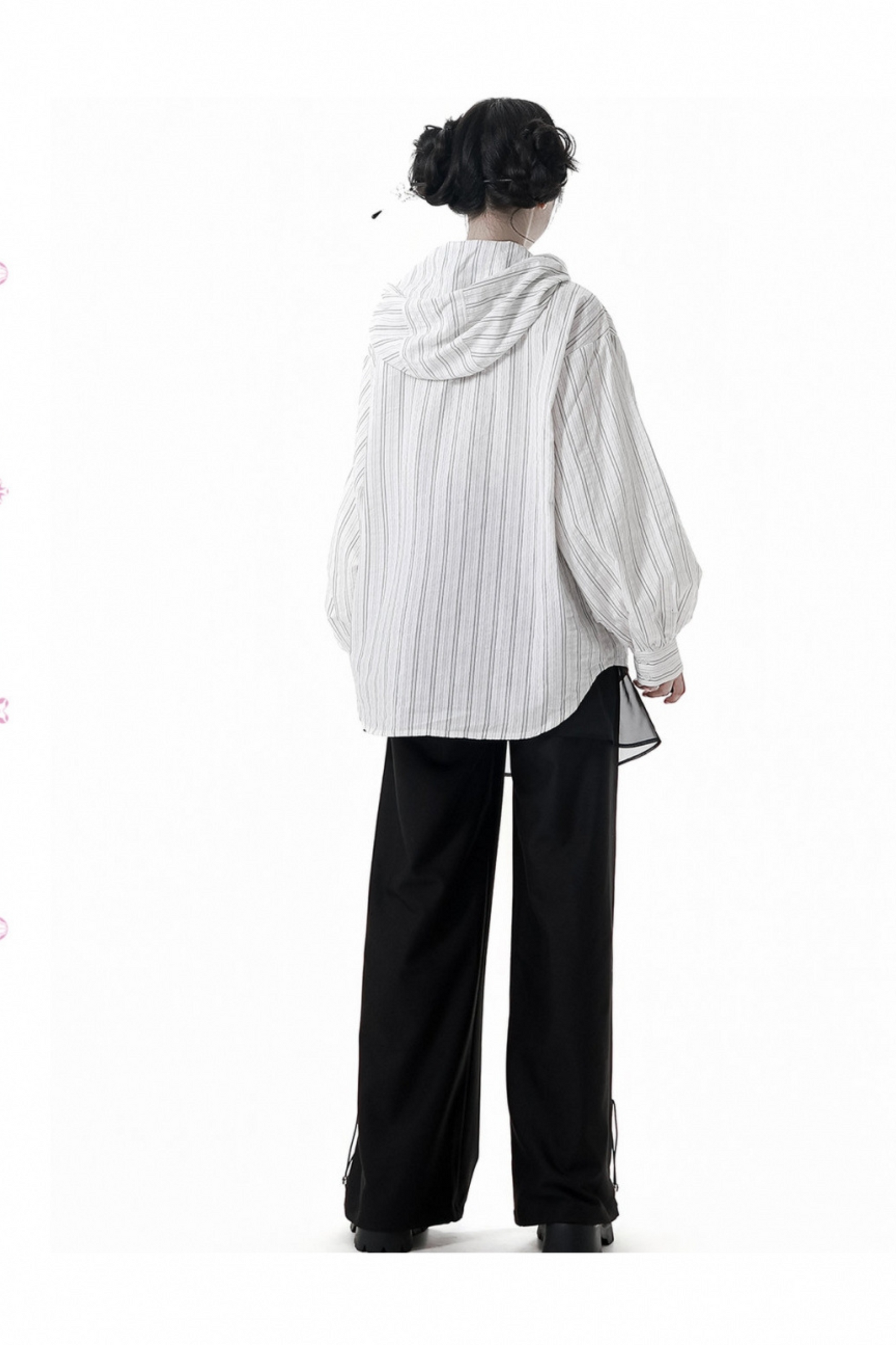 ストライプカップルガールフレンドチャイナセットアップ