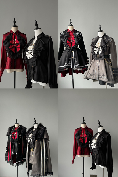 Fantasy Prince Army Coat + Cape + Shirt