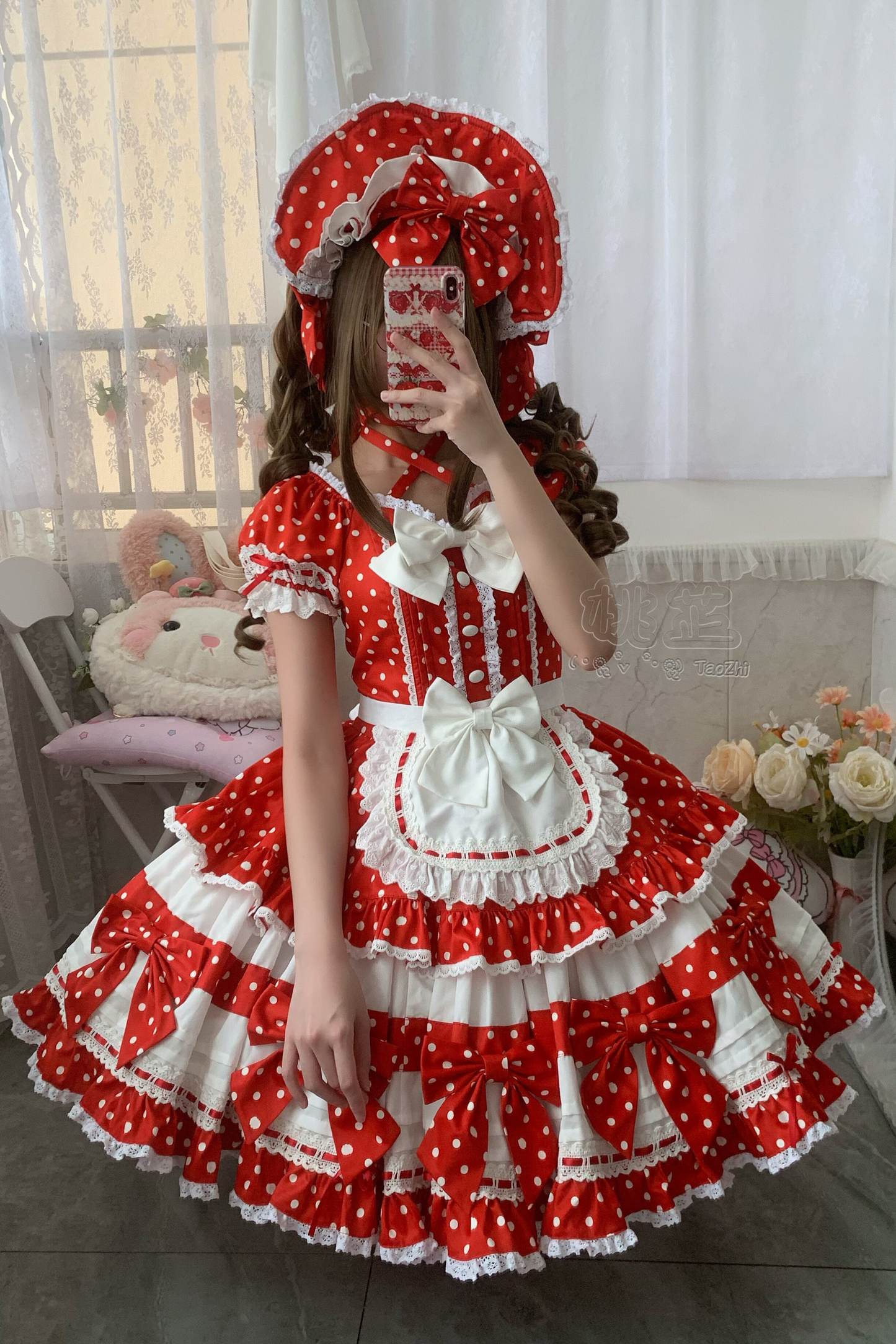 Doll Dot Big Ribbon Lolita Dress