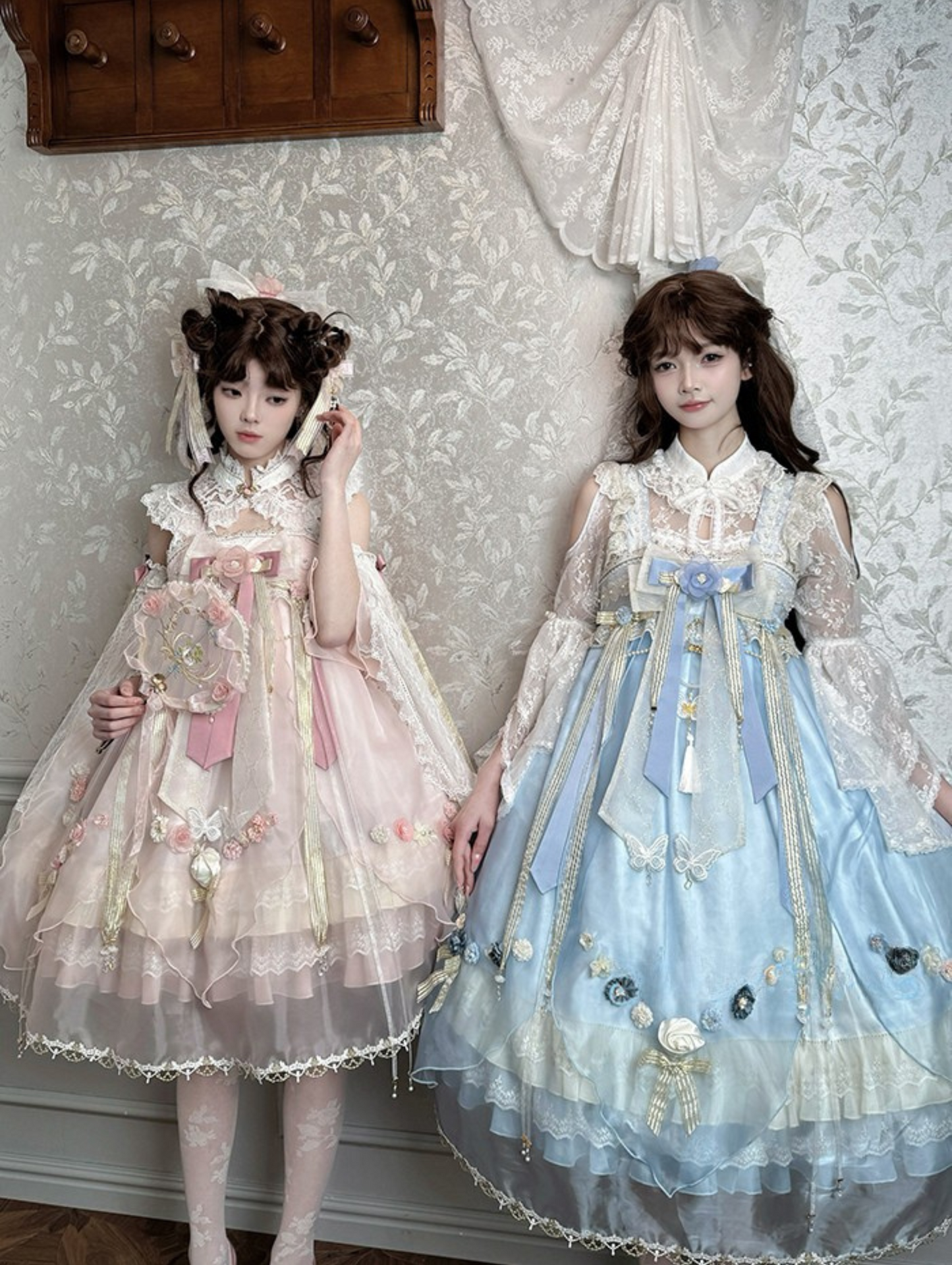 Fairy Floral China Tulle Ribbon Dress