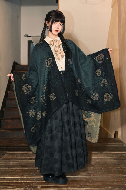 China Jacquard Long Cloak