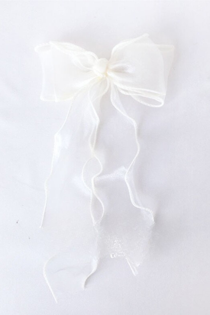 チュールリボンヘアピン