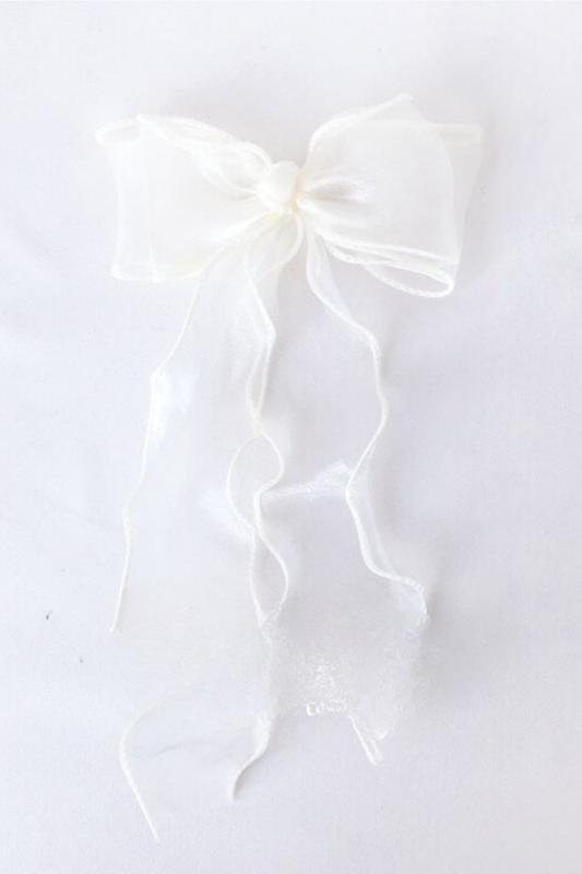 チュールリボンヘアピン