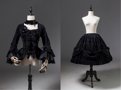 【2月13日予約締切】ナイトフォールヴェルサイユゴシックダークゴージャスロリータドレスセットアップ＋アクセサリー