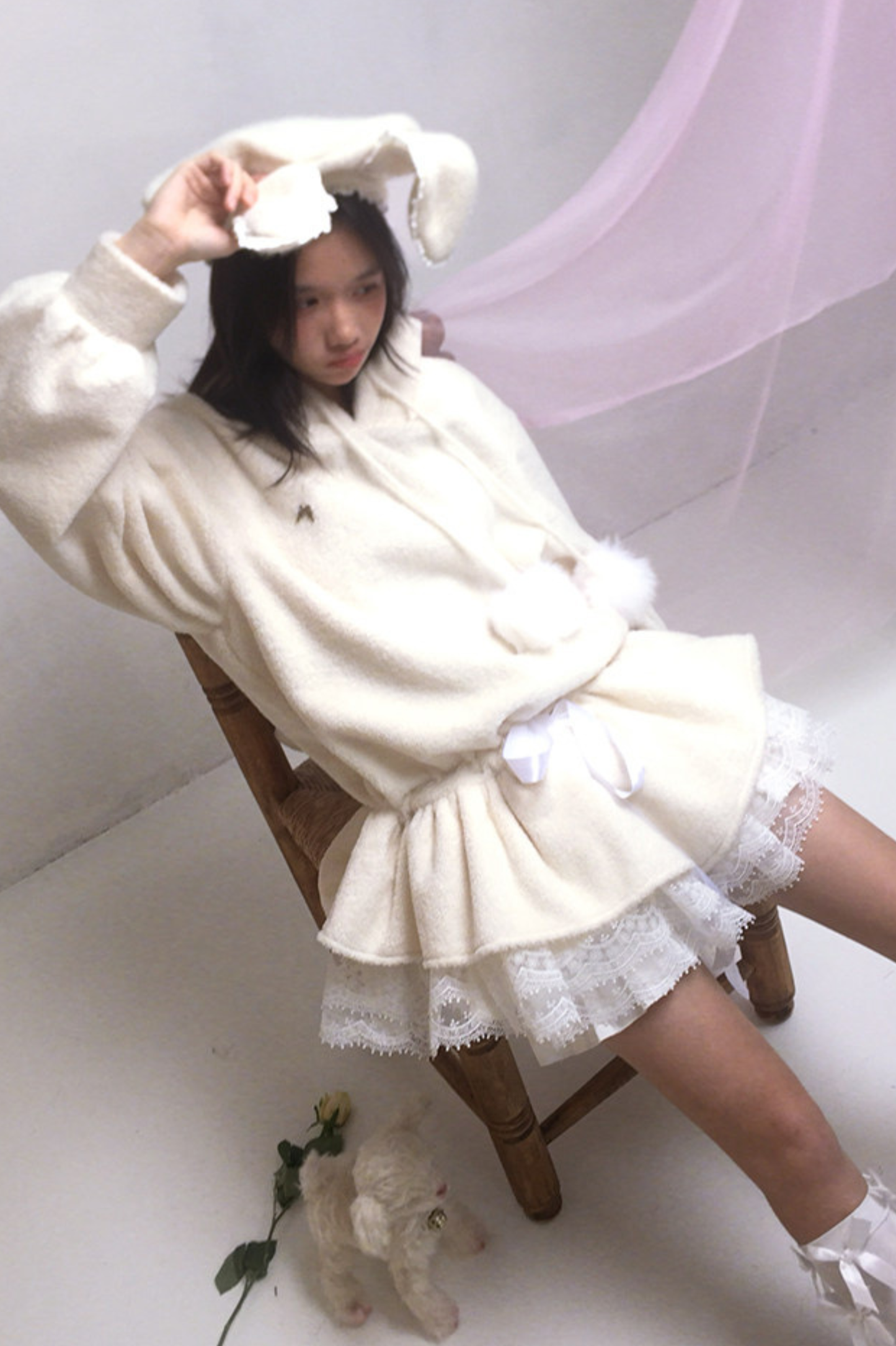 Plush Lace Angel Dress