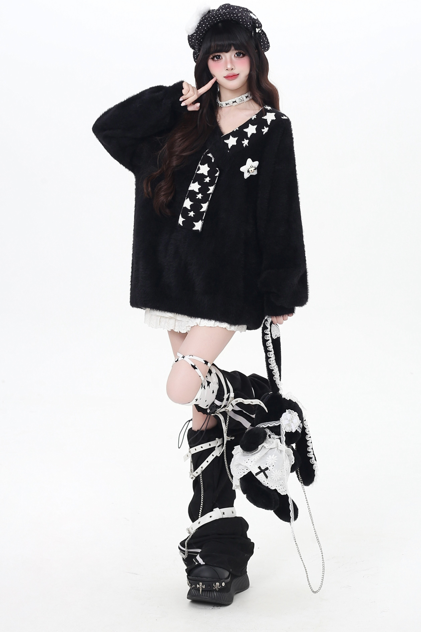 Star Design Loose Top