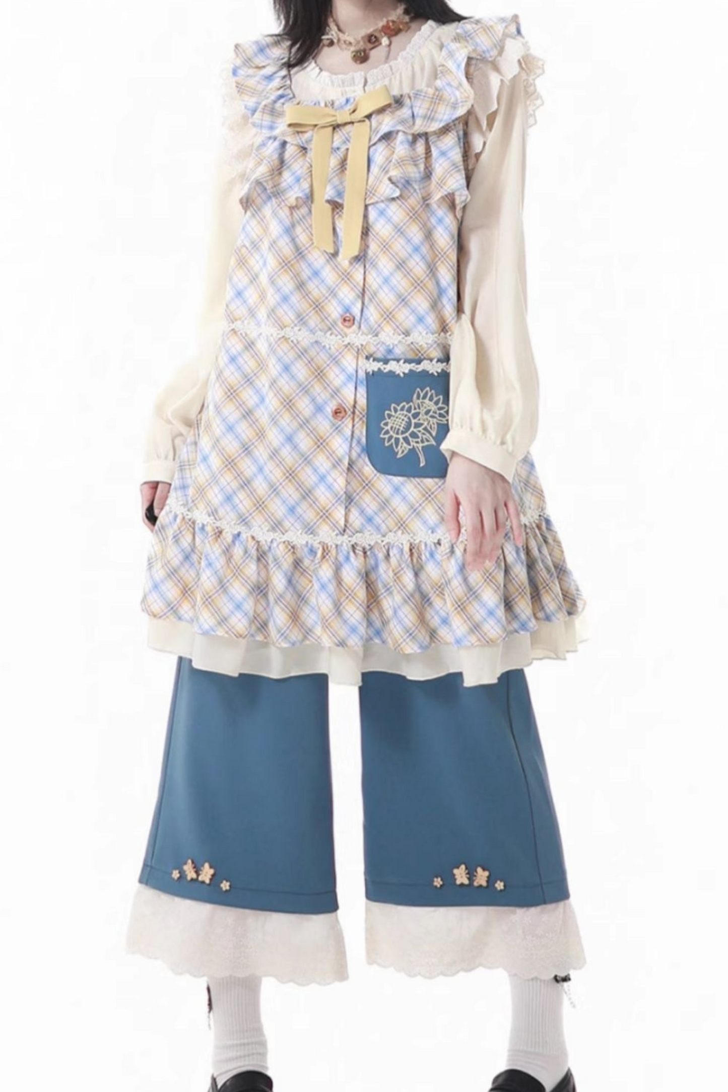 Sunflower Dream Girl Dress + Vest + Shirt + Pants