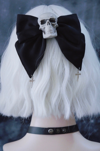 スカルリボンヘアーアクセサリー