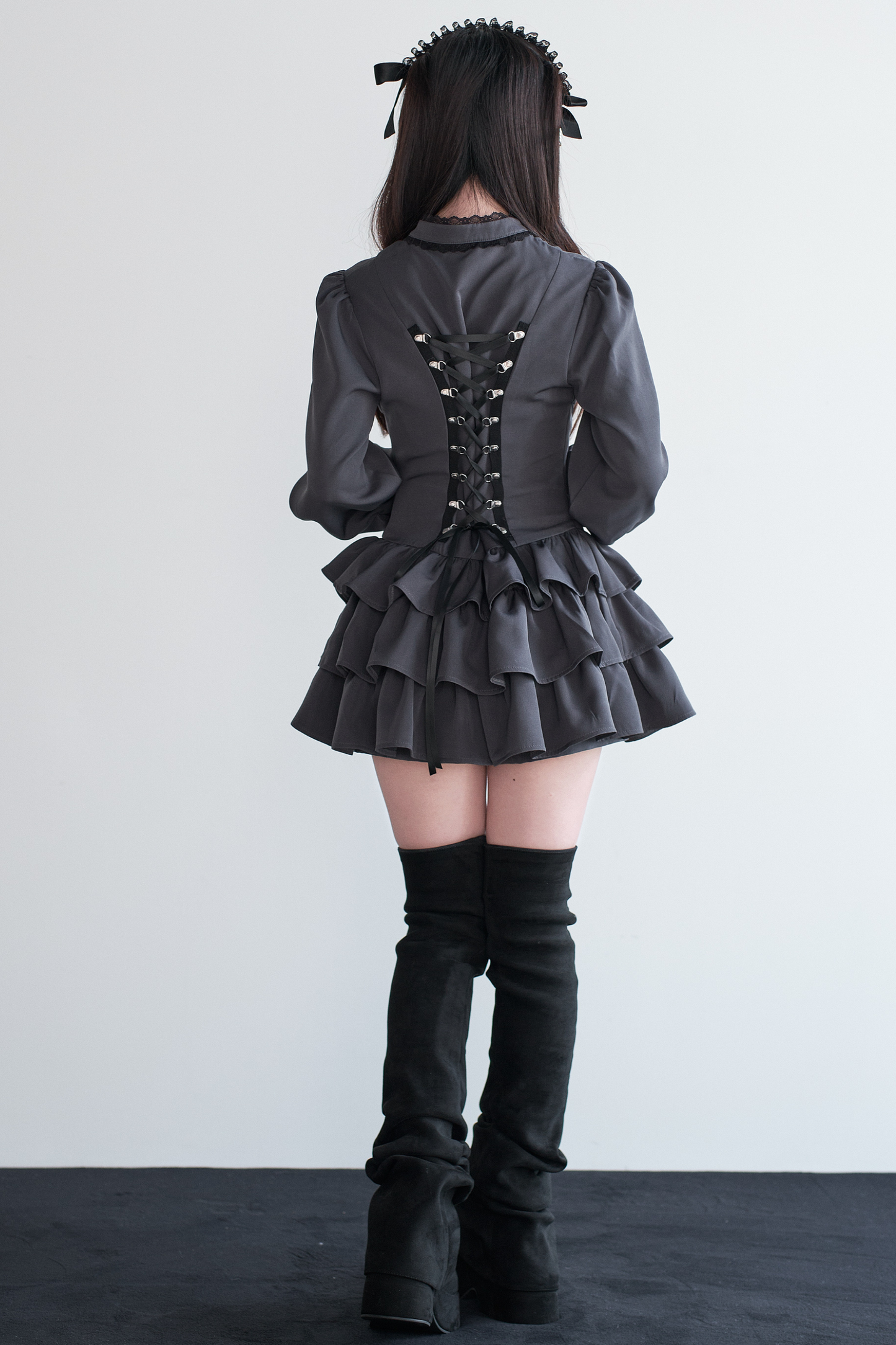 リトルゴスレースリボンドレス+ショートパンツ