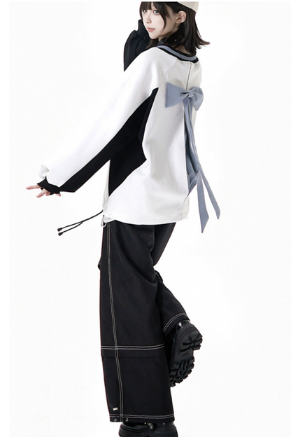 モードスタイルスウェット+ウエストスカート+パンツ+シャツ