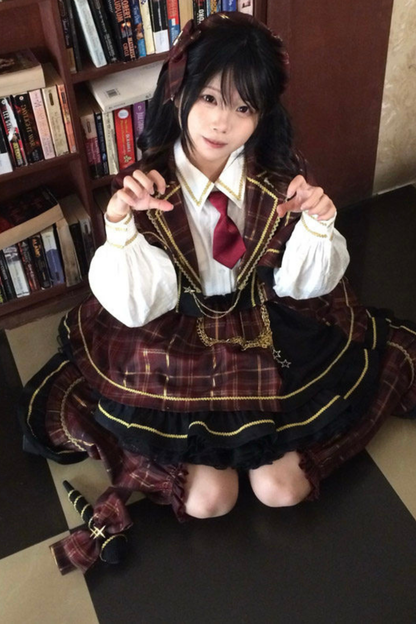 Retro Check Idol Lolita Set