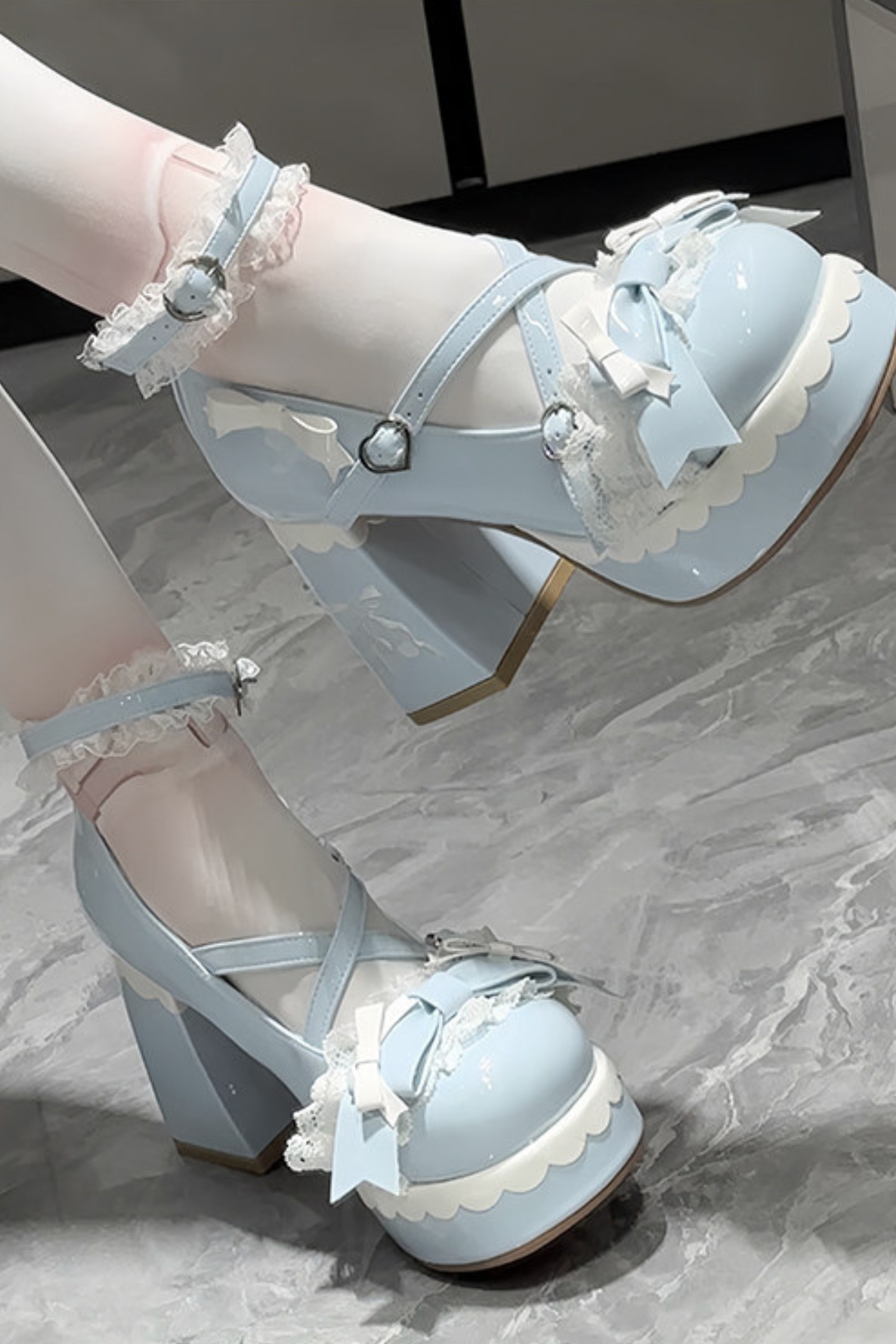 スイートレースリボンロリータシューズ