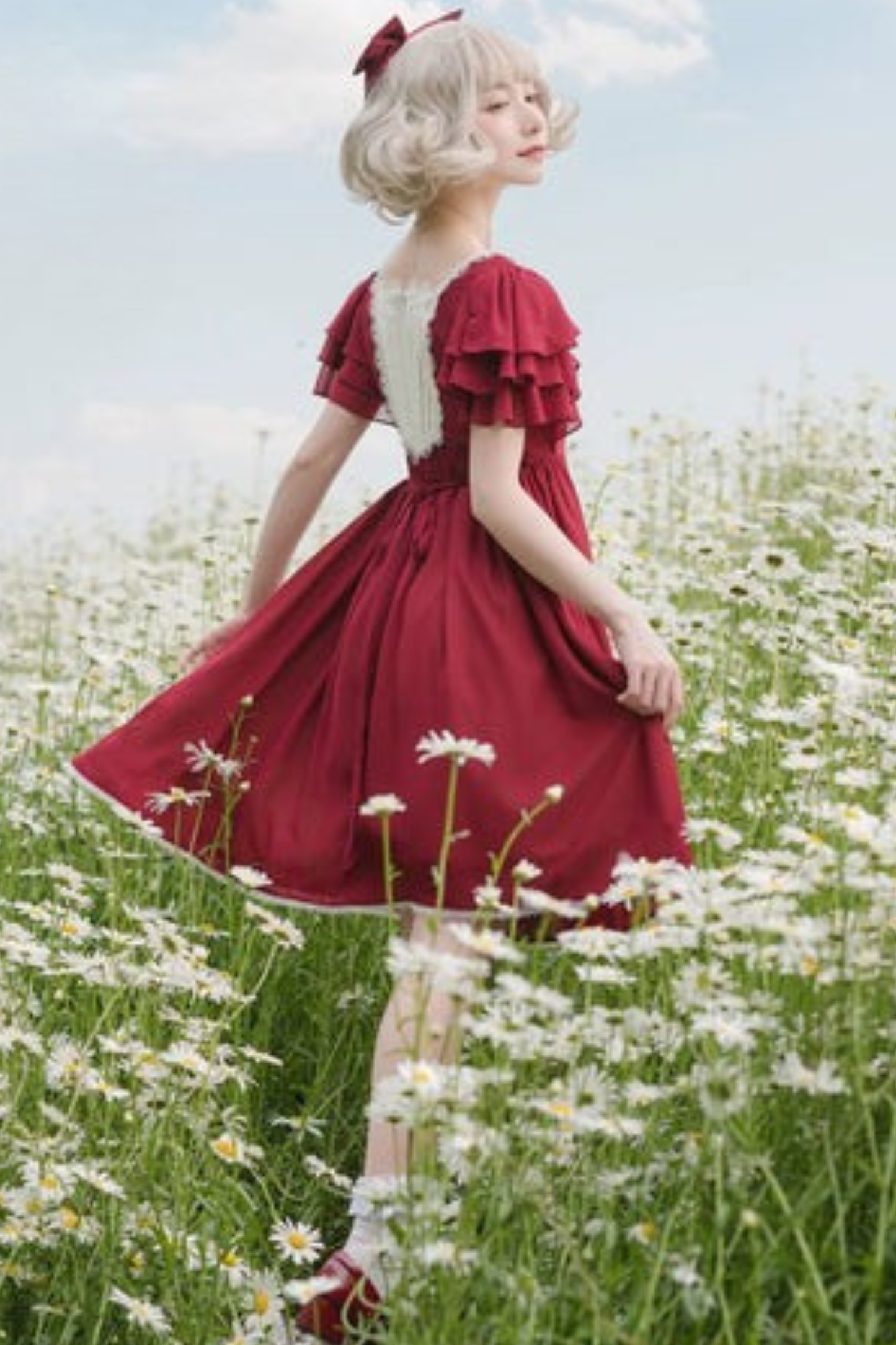 レトロメモリーフレアロリータドレス