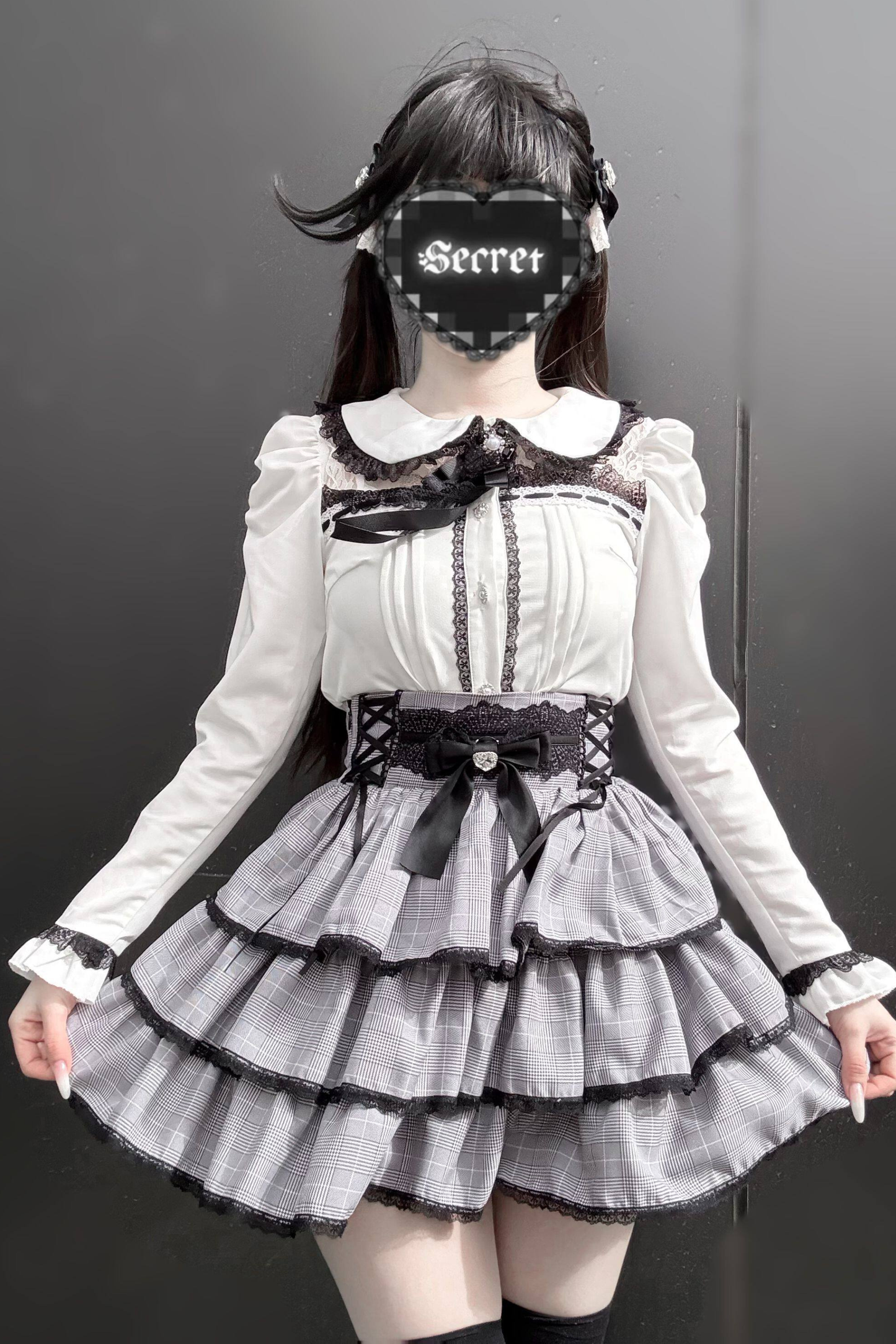 ダークレーストップス+スカート