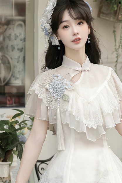 アジサイレターエレガントロリータサスペンダードレス+ショール