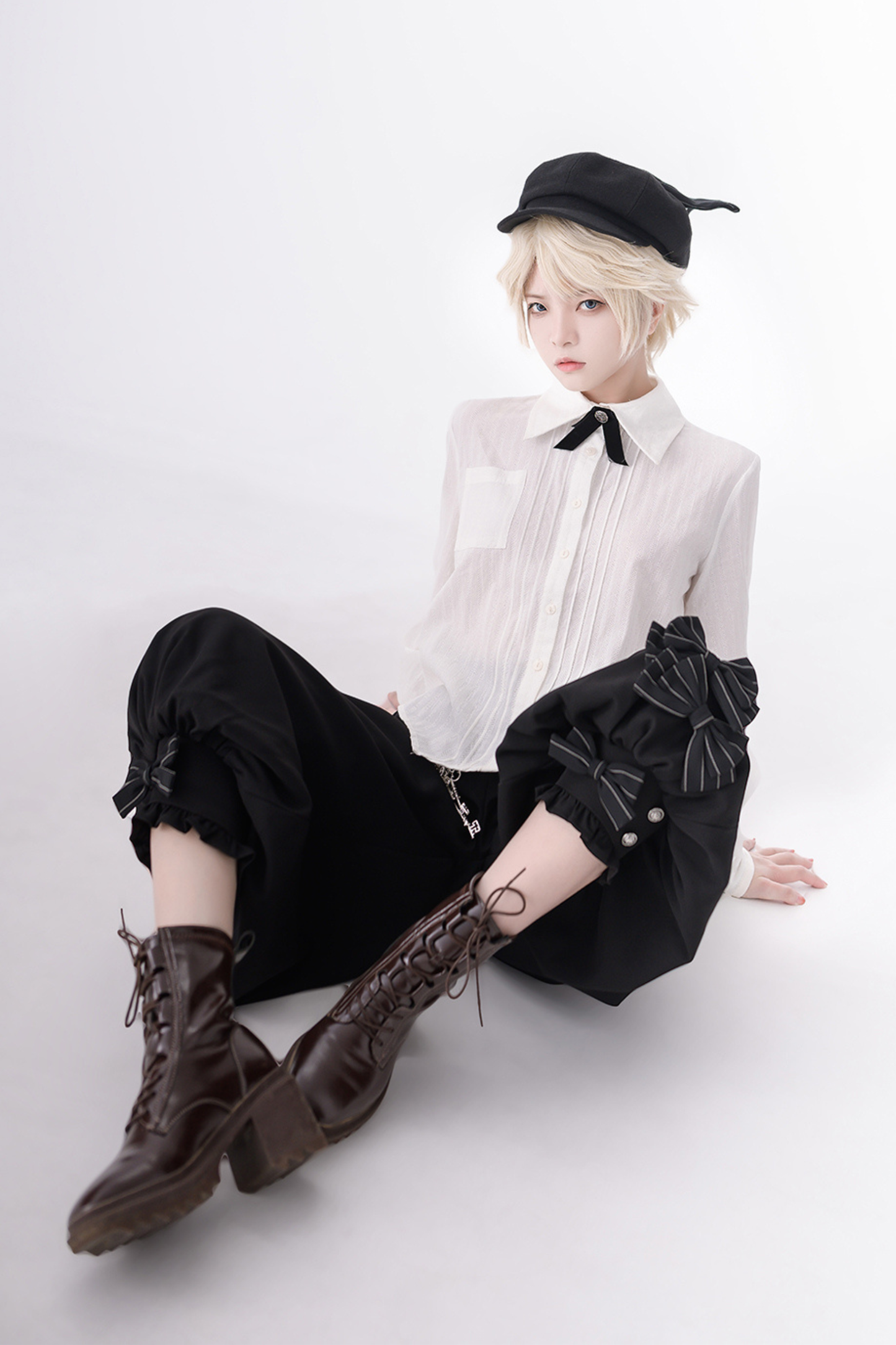 クールシックベスト+シャツ+バルーンパンツ