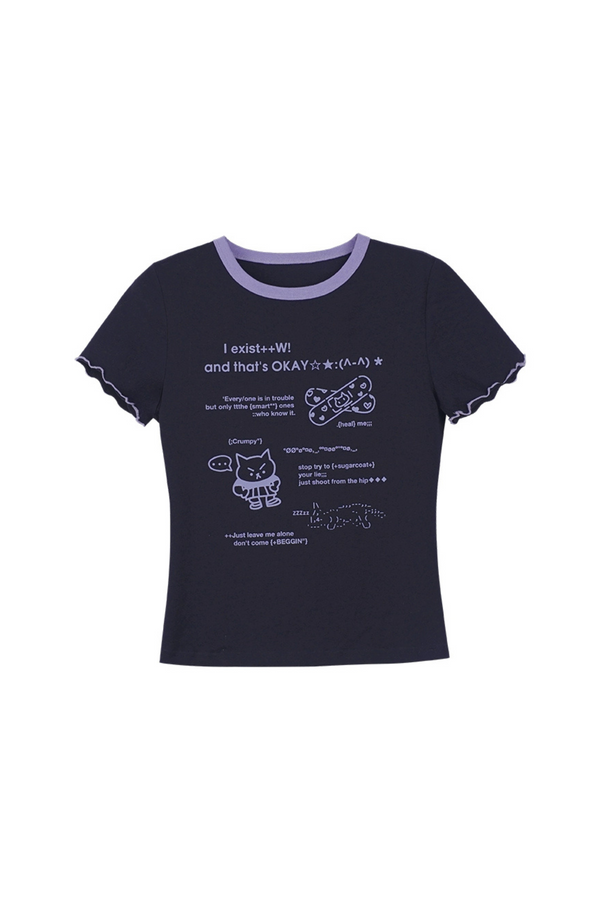 キュートブラーラーリボンTシャツ